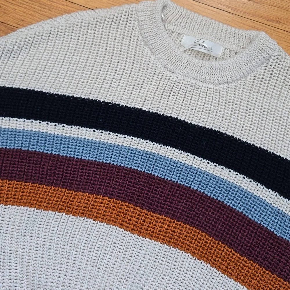 Cropped Color Block Sweater - Picture 2 of 6